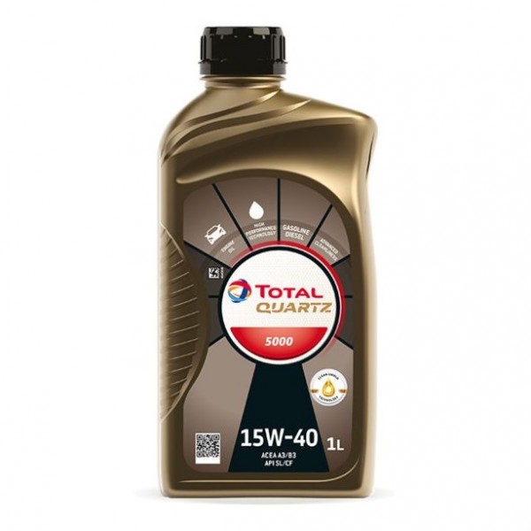 Моторно масло TOTAL QUARTZ 5000 15W40 1 литър